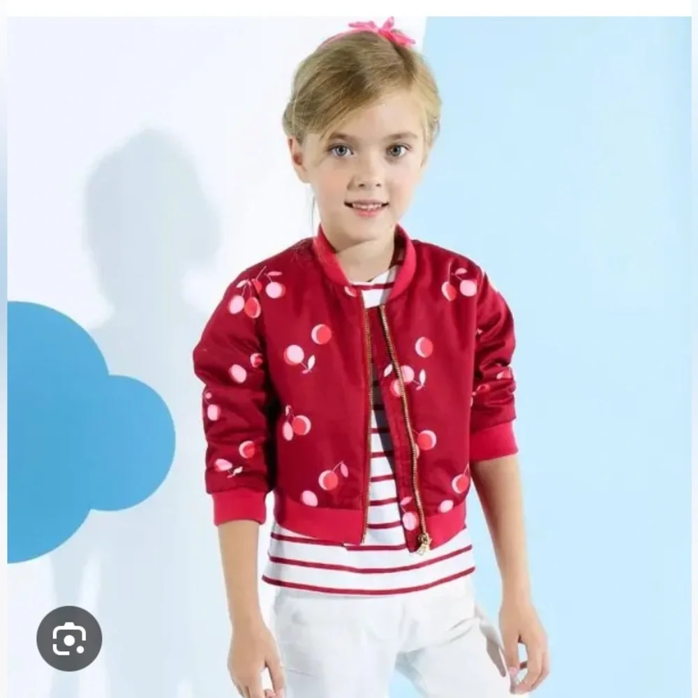 Jacadi Paris Cherry Print Bomber Jacket